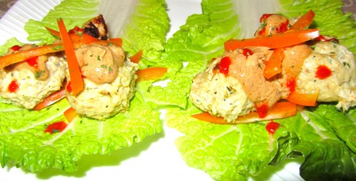 Paleo Thai Chicken Meatballs with Peanut Sauce